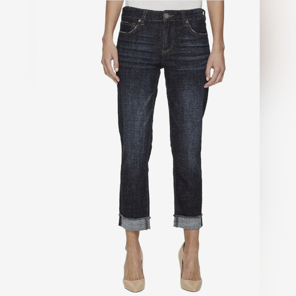 KUT from the Kloth Size 14p Amy Crop Straight Leg Jeans